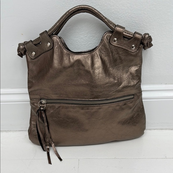 Pietro Alessandro Handbags - Pietro Allessandro New York Metallic Bronze Women's Bag.